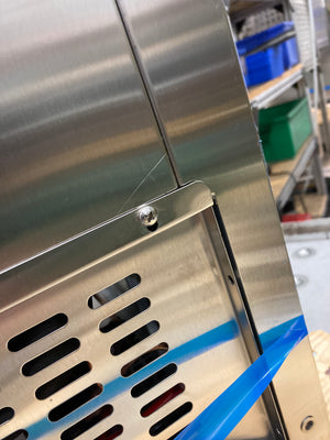 24" Stainless Refrigerator - Glass Door - Left Hinge | 10922002-1