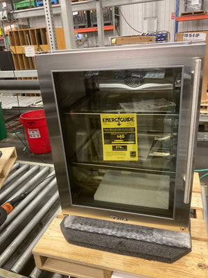 24" Stainless Refrigerator - Glass Door - Left Hinge | 10972048-1