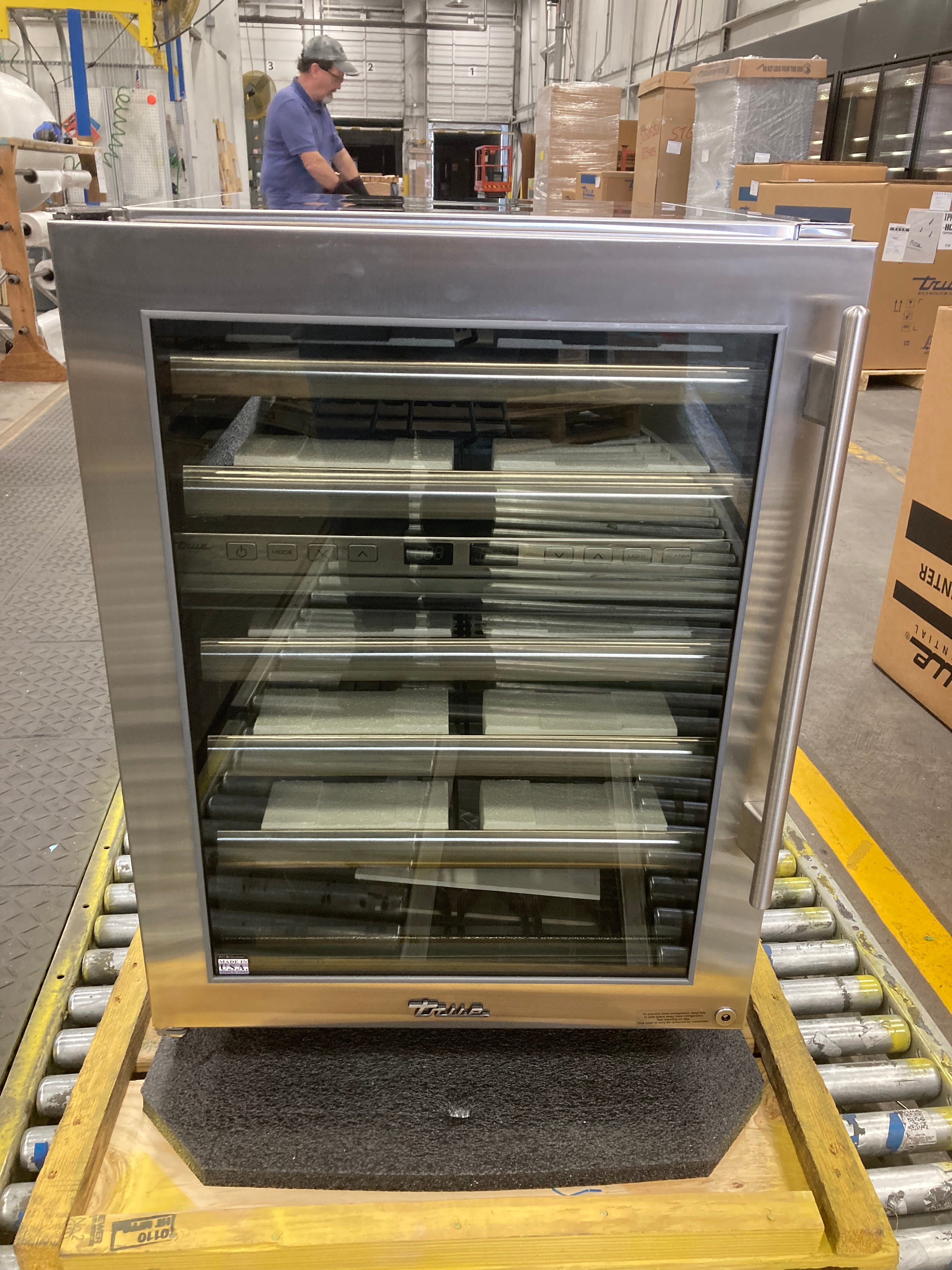 24" Stainless Dual Zone Wine Cabinet - Glass Door - Left Hinge | 10972062-1