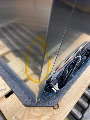 24" Stainless Dual Tap Beverage Dispenser - Right Hinge | 11112290-1