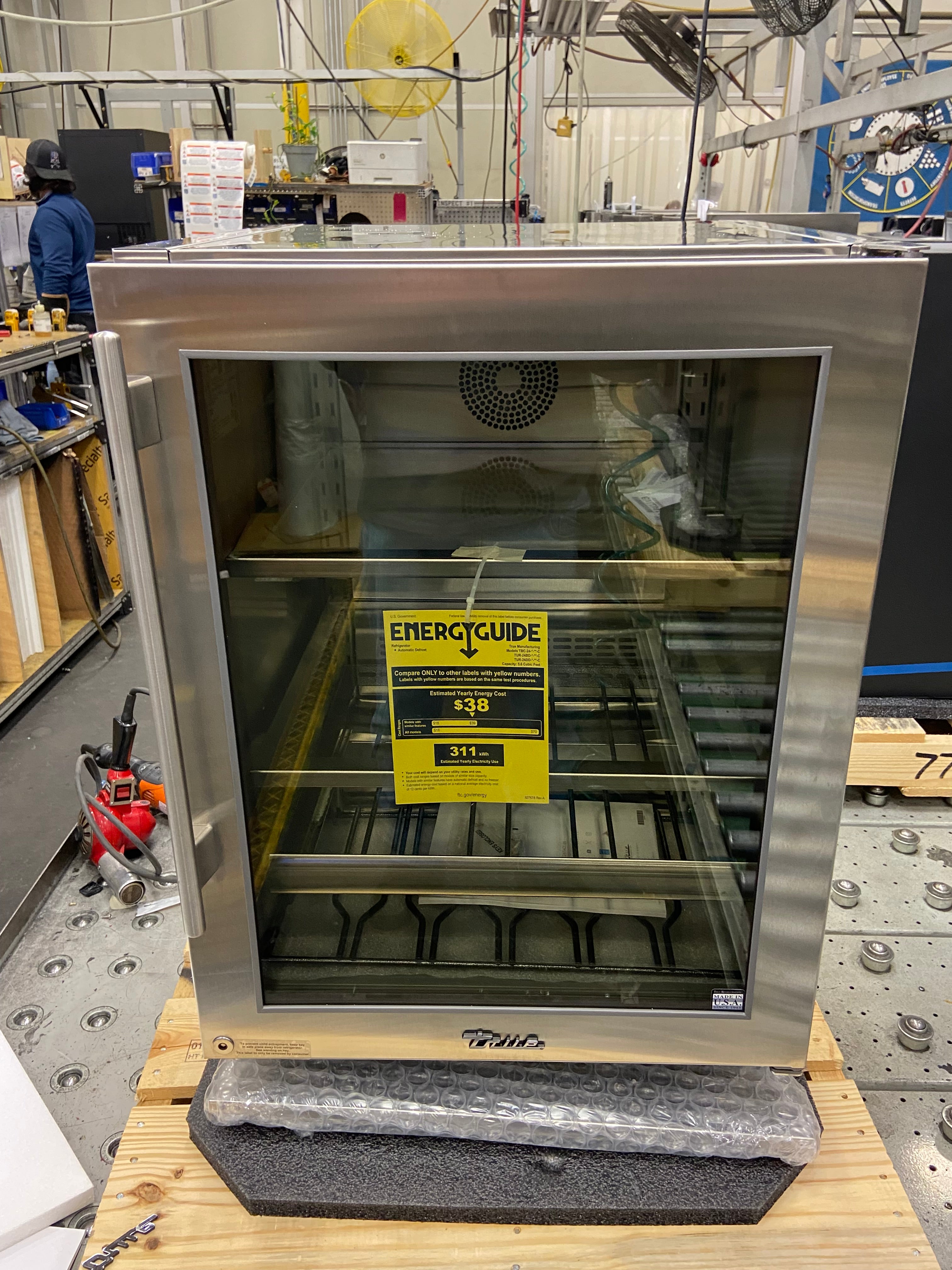 24" Stainless Beverage Center - Glass Door - Right Hinge | 11117820-1