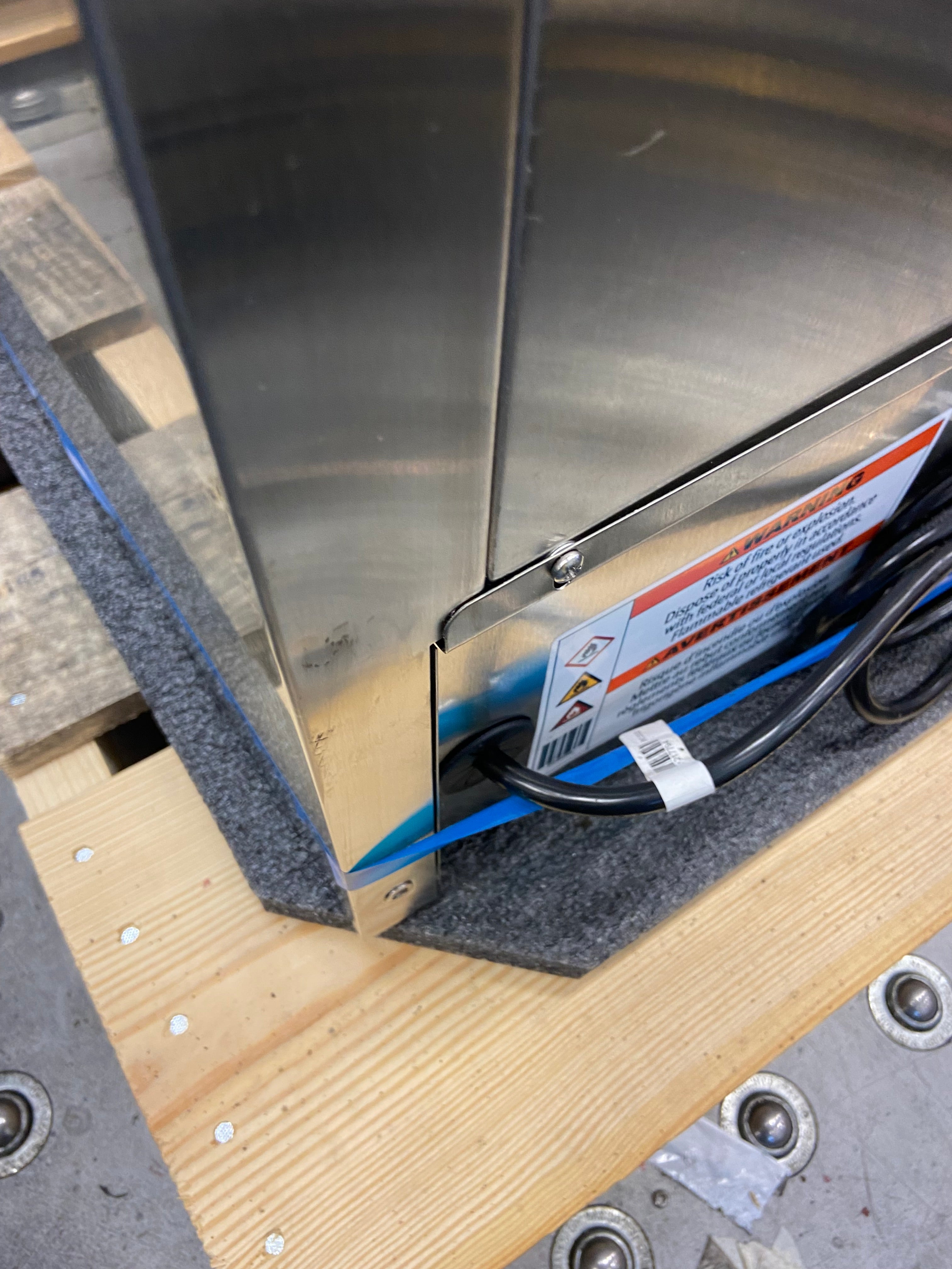 24" Stainless Refrigerator - Solid Door - Left Hinge | 11129492-1