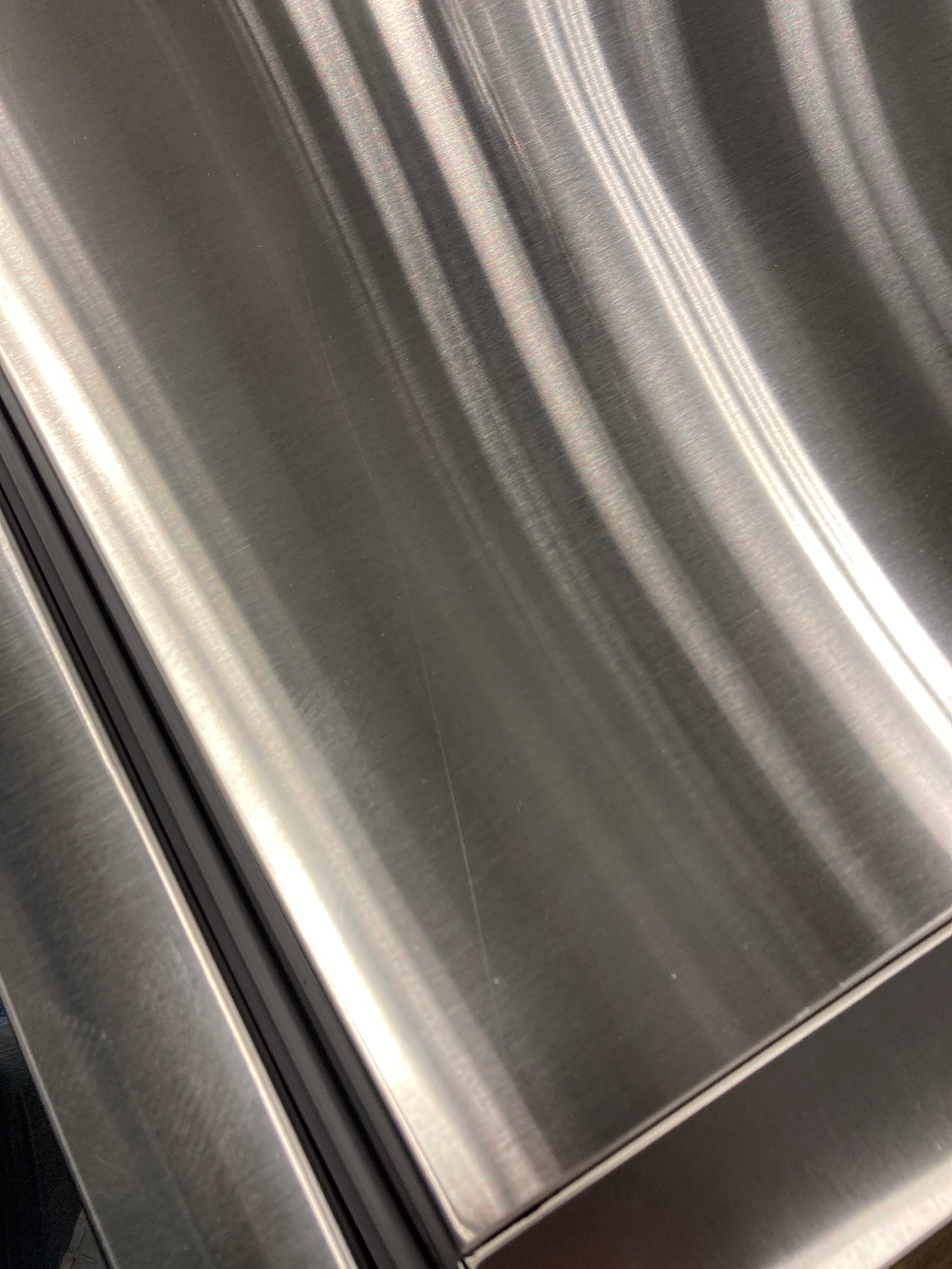 24" Stainless Refrigerator - Glass Door - Left Hinge | 11192964-1