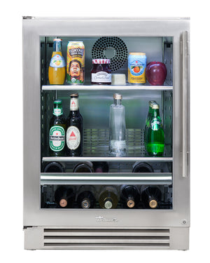 24" Stainless Beverage Center - Glass Door - Left Hinge | 11147432-1