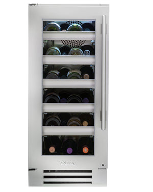 15" Stainless Wine Cabinet - Glass Door - Left Hinge | 11123932-1