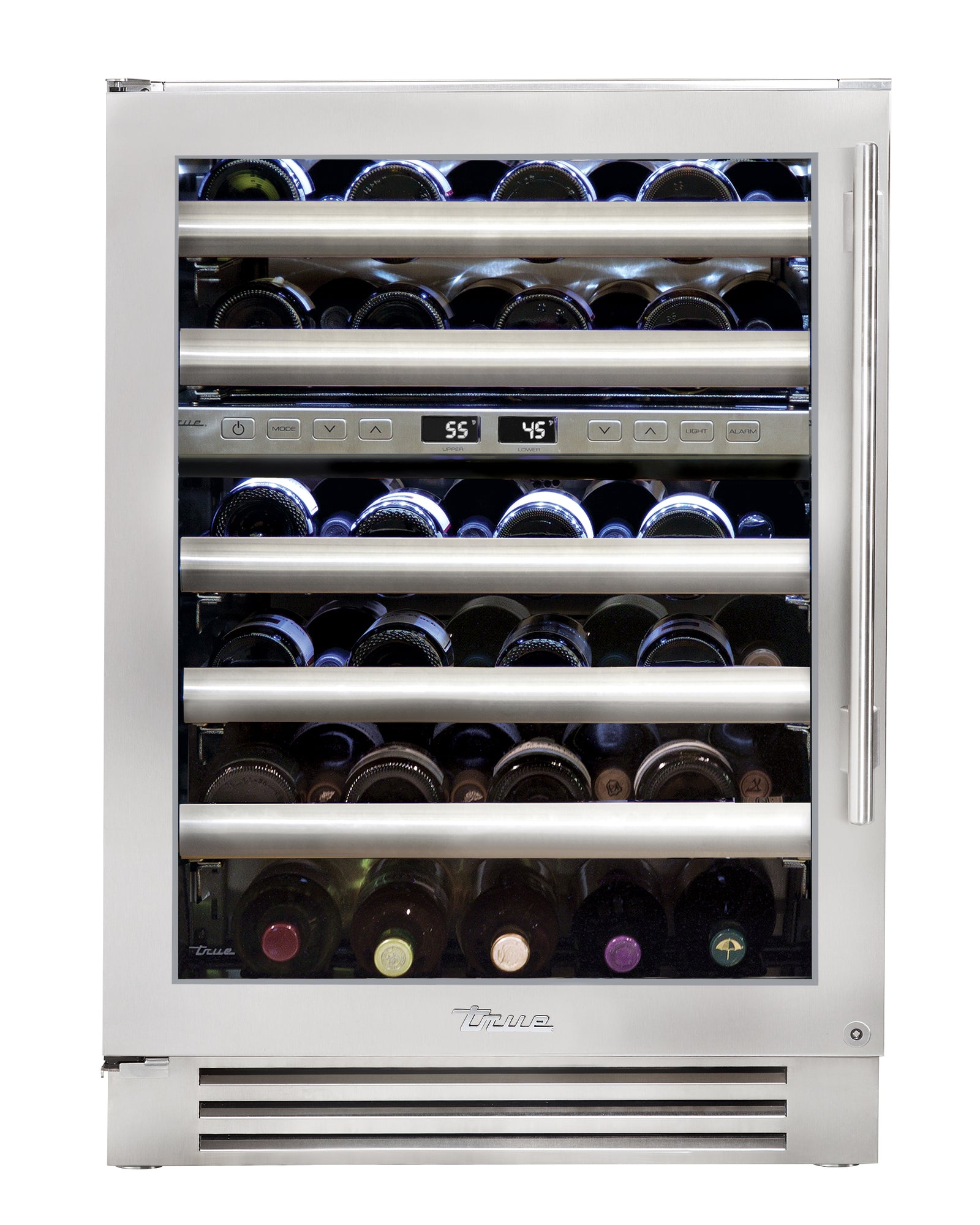 24" Stainless Dual Zone Wine Cabinet - Glass Door - Left Hinge | 11129495-1