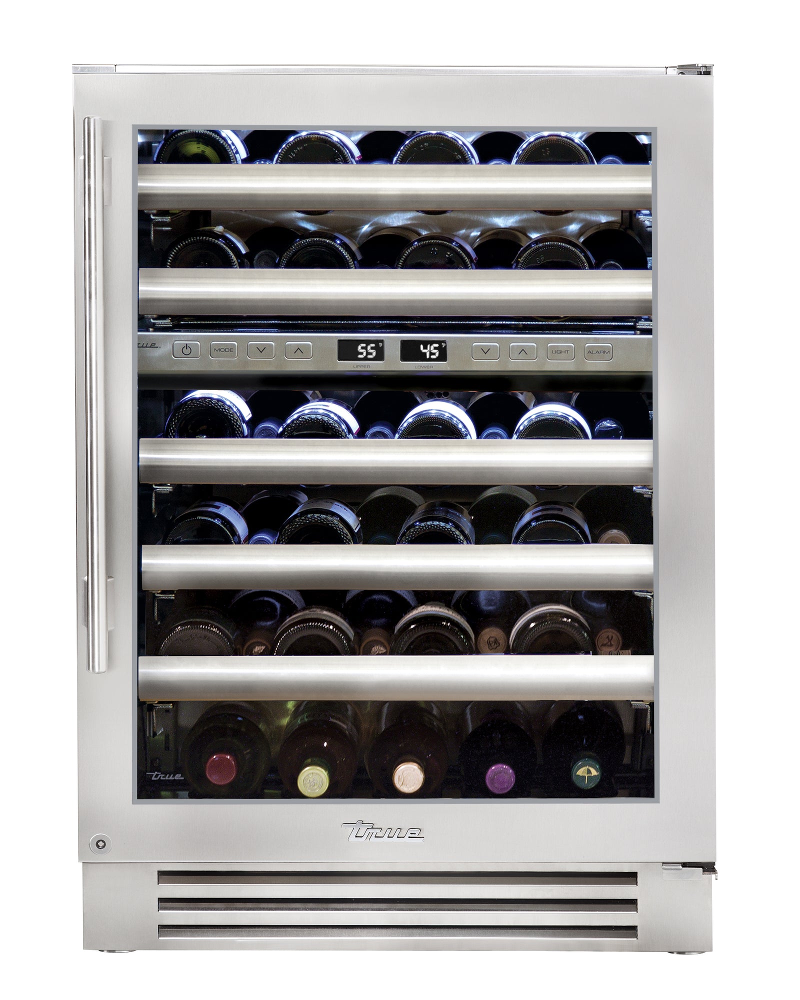 24" Stainless Dual Zone Wine Cabinet - Glass Door - Right Hinge | 11153307-1