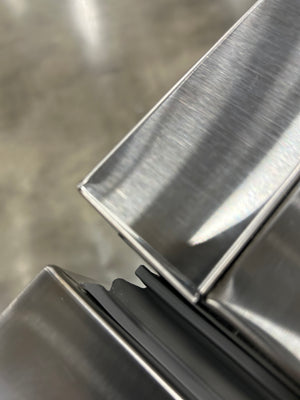 24" Stainless Dual Zone Wine Cabinet - Glass Door - Right Hinge | 10445146-1