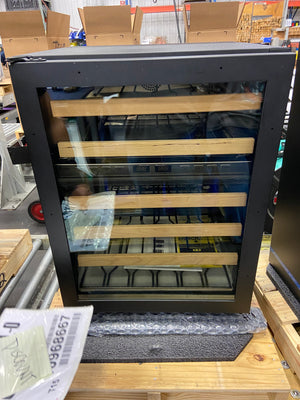 24" Overlay Dual Zone Wine Cabinet - Glass Door - Left Hinge | 10968667-1