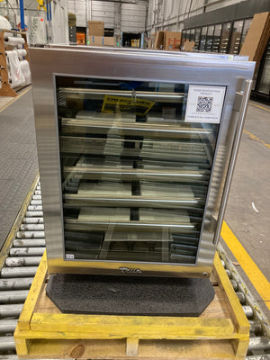 24" Stainless Dual Zone Wine Cabinet - Glass Door - Left Hinge | 11129495-1