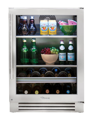 24" Stainless Beverage Center - Glass Door - Right Hinge | 11135924-1