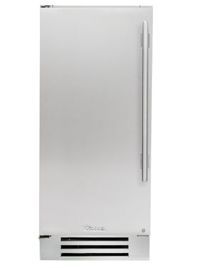 15" Stainless Undercounter Refrigerator - Solid Door - Left Hinge | 10967392-1