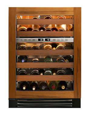 24" Overlay Dual Zone Wine Cabinet - Glass Door - Left Hinge | 10968667-1